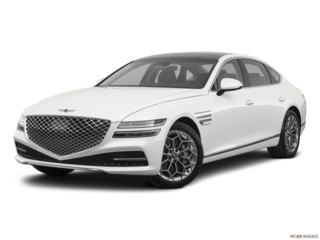 2021 genesis g80 angled front
