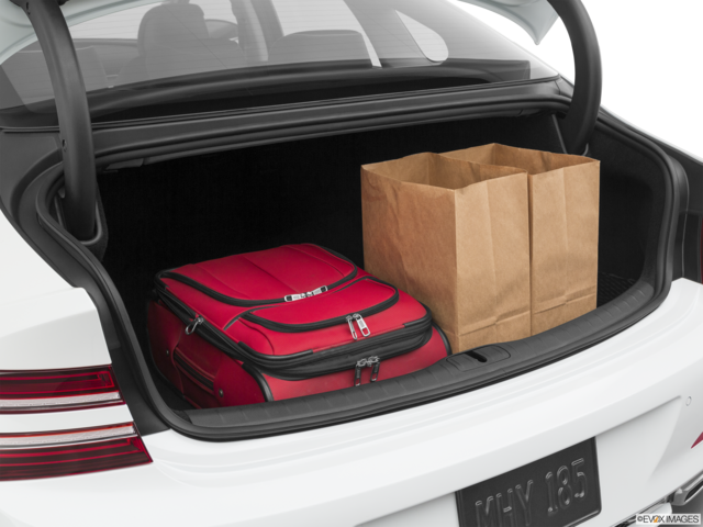 2021 genesis g80 cargo area with stuff