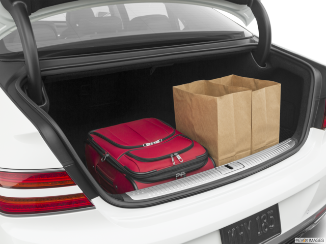 2021 genesis g90 cargo area with stuff