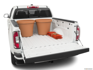 2021 gmc canyon cargo area with stuff