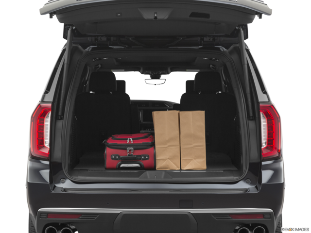 2021 gmc yukon cargo area with stuff