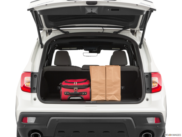 2021 honda passport cargo area with stuff