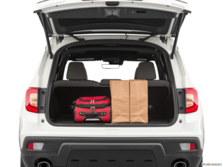 2021 honda passport cargo area with stuff