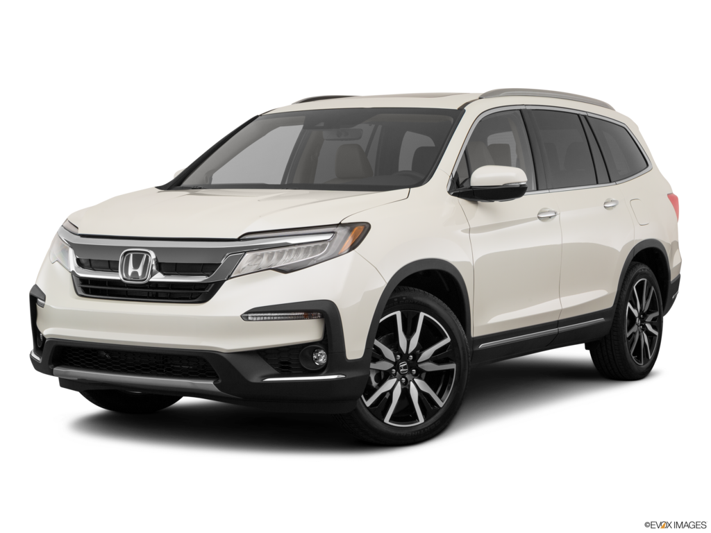 2021 honda pilot angled front