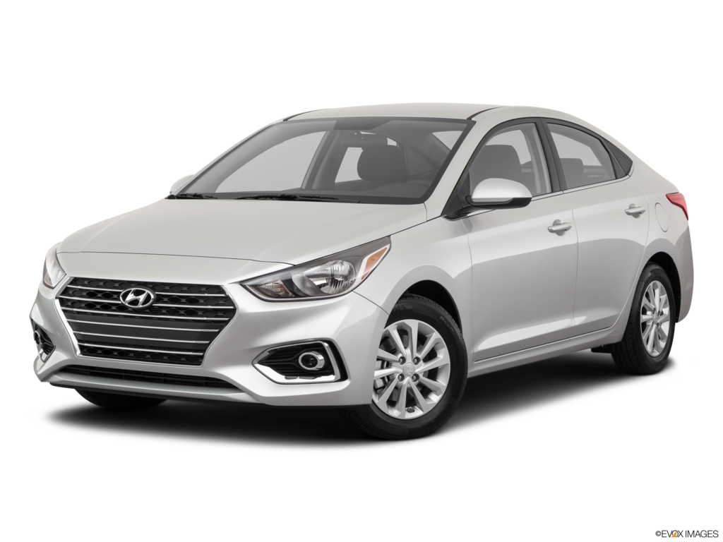 2021 hyundai accent angled front