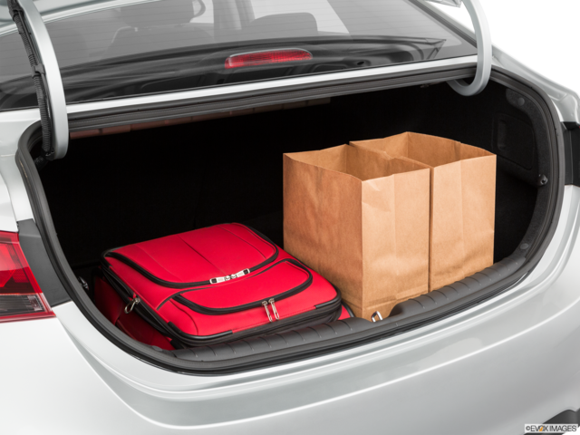 2021 hyundai accent cargo area with stuff