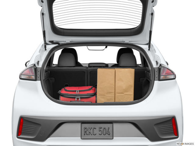 2021 hyundai ioniq-electric cargo area with stuff