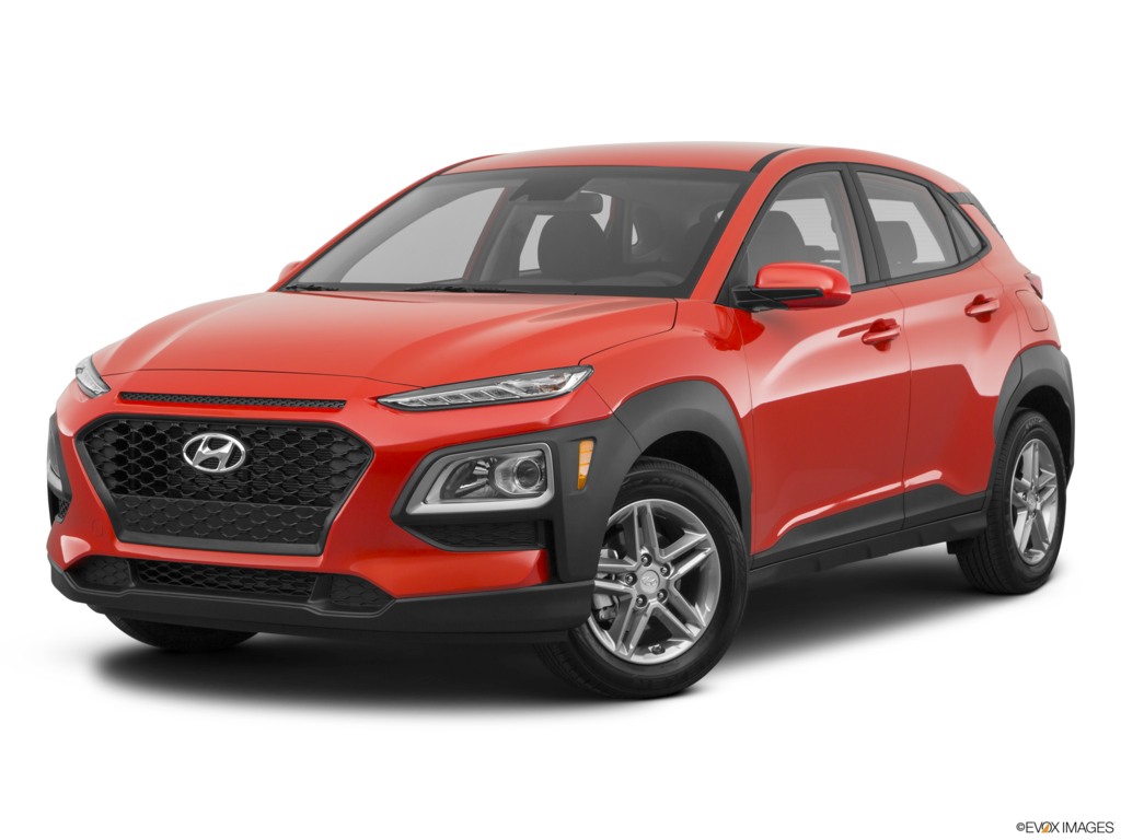 2021 hyundai kona angled front