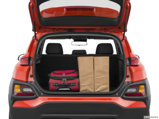 2021 hyundai kona cargo area with stuff