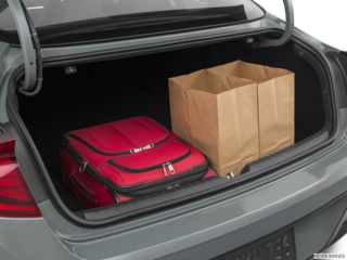 2021 hyundai sonata cargo area with stuff