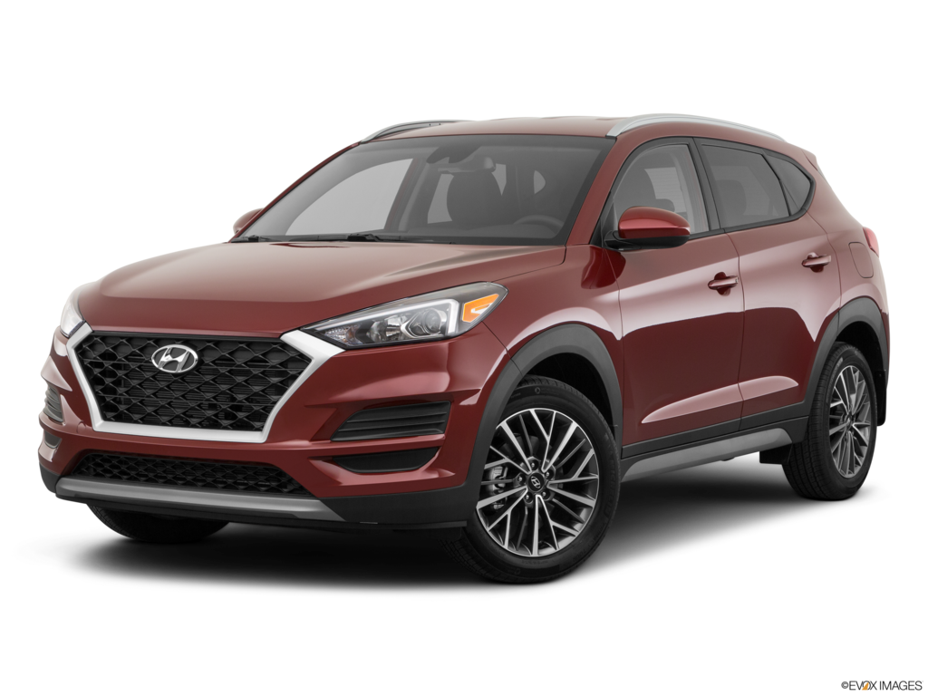2021 hyundai tucson angled front