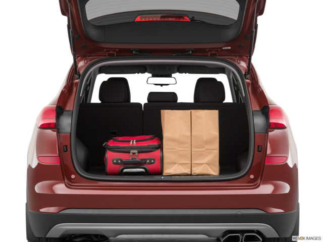 2021 hyundai tucson cargo area with stuff