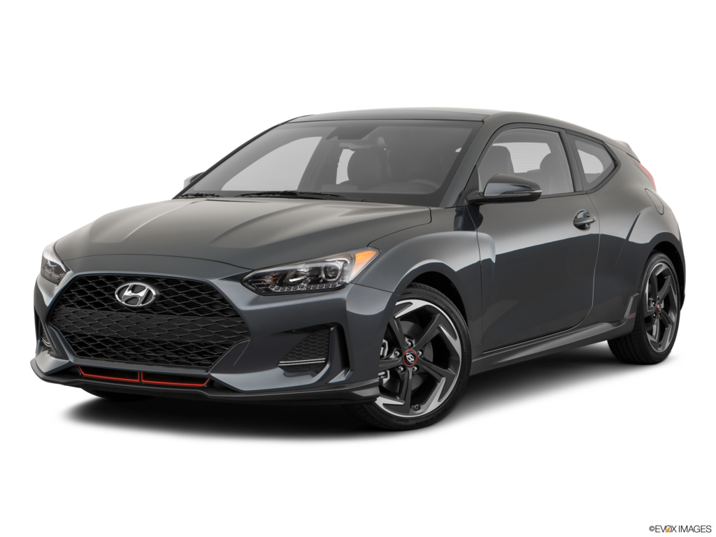 2021 hyundai veloster angled front