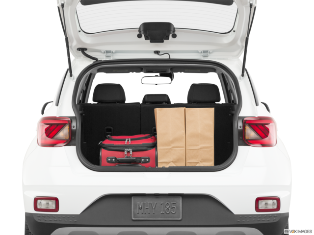 2021 hyundai venue cargo area with stuff