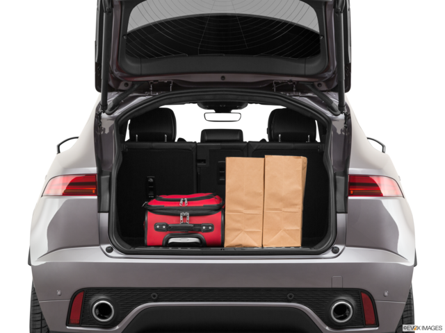 2021 jaguar e-pace cargo area with stuff