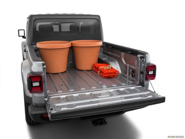 2021 jeep gladiator cargo area with stuff