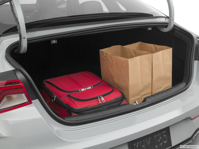 2021 kia k5 cargo area with stuff