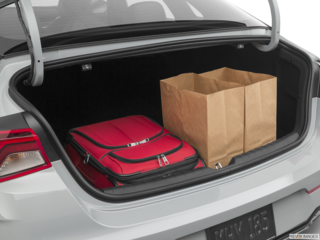 2021 kia k5 cargo area with stuff