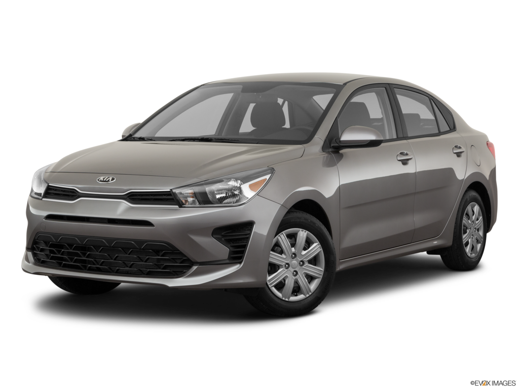 2021 kia rio angled front