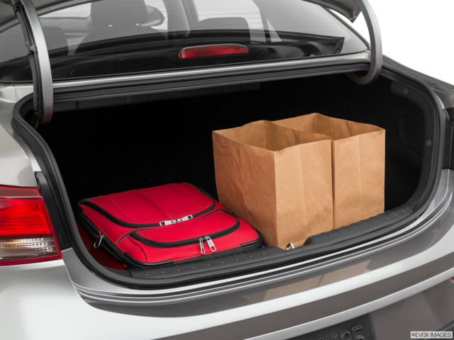 2021 kia rio cargo area with stuff
