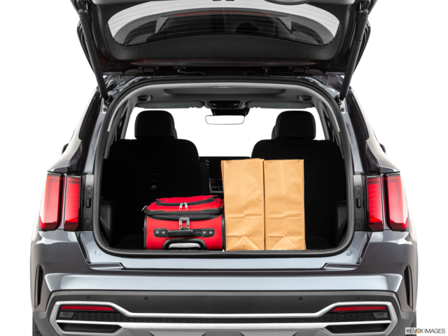 2021 kia sorento-hybrid cargo area with stuff