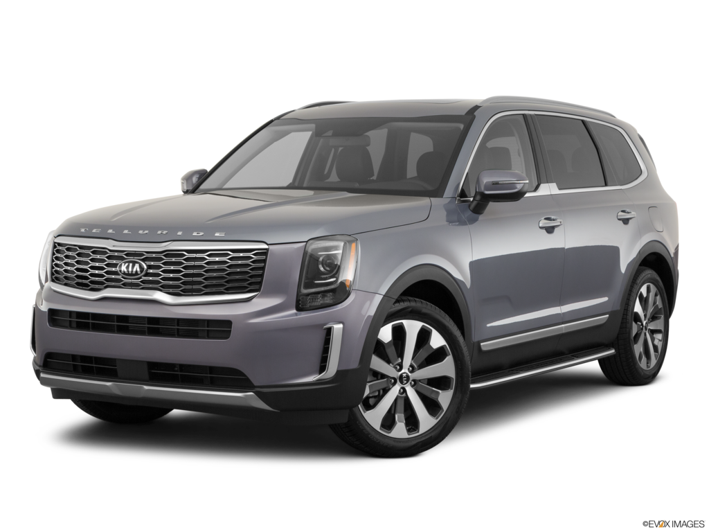 2021 kia telluride angled front