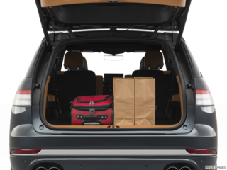 2021 lincoln aviator cargo area with stuff