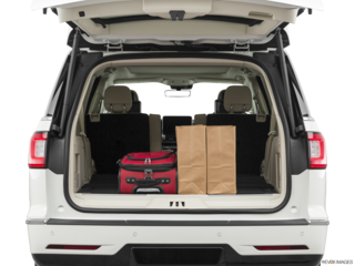2021 lincoln navigator-l cargo area with stuff
