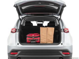 2021 mazda cx-9 cargo area with stuff