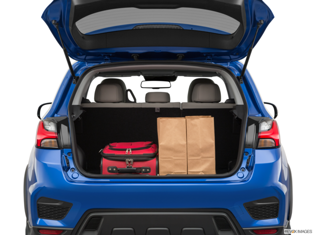 2021 mitsubishi outlander-sport cargo area with stuff