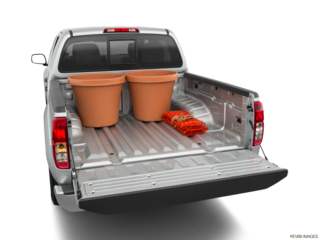 2021 nissan frontier cargo area with stuff