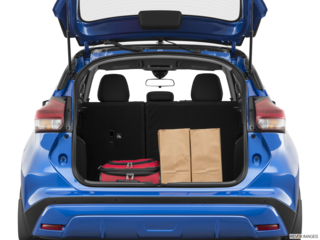 2021 nissan kicks cargo area with stuff