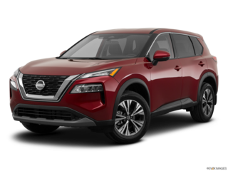 2021 nissan rogue angled front