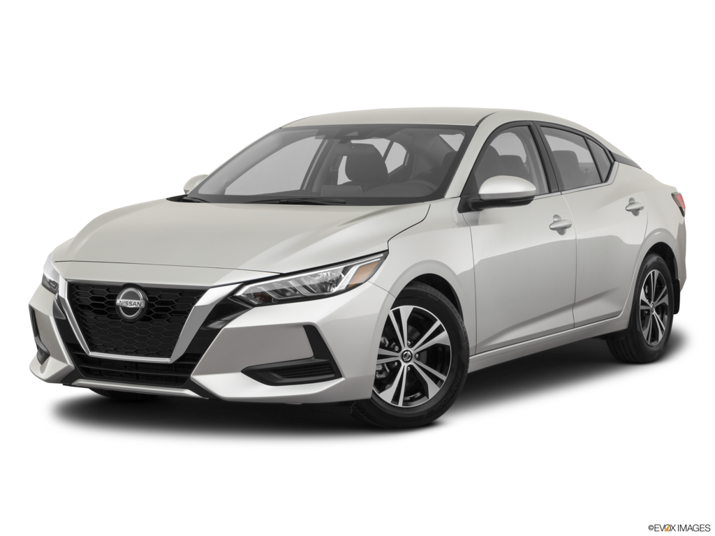 2021 nissan sentra angled front