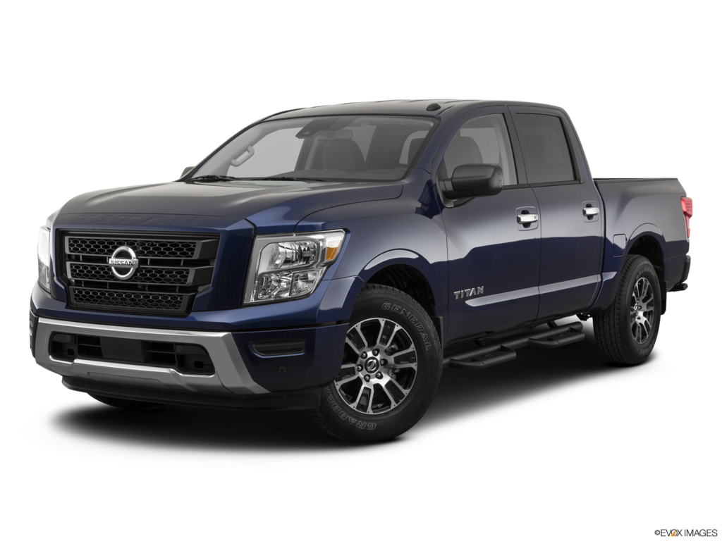 2021 nissan titan angled front
