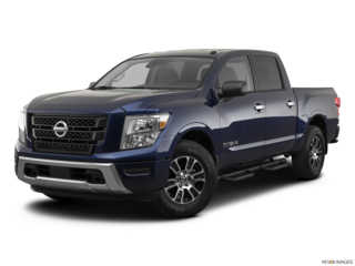 2021 nissan titan angled front