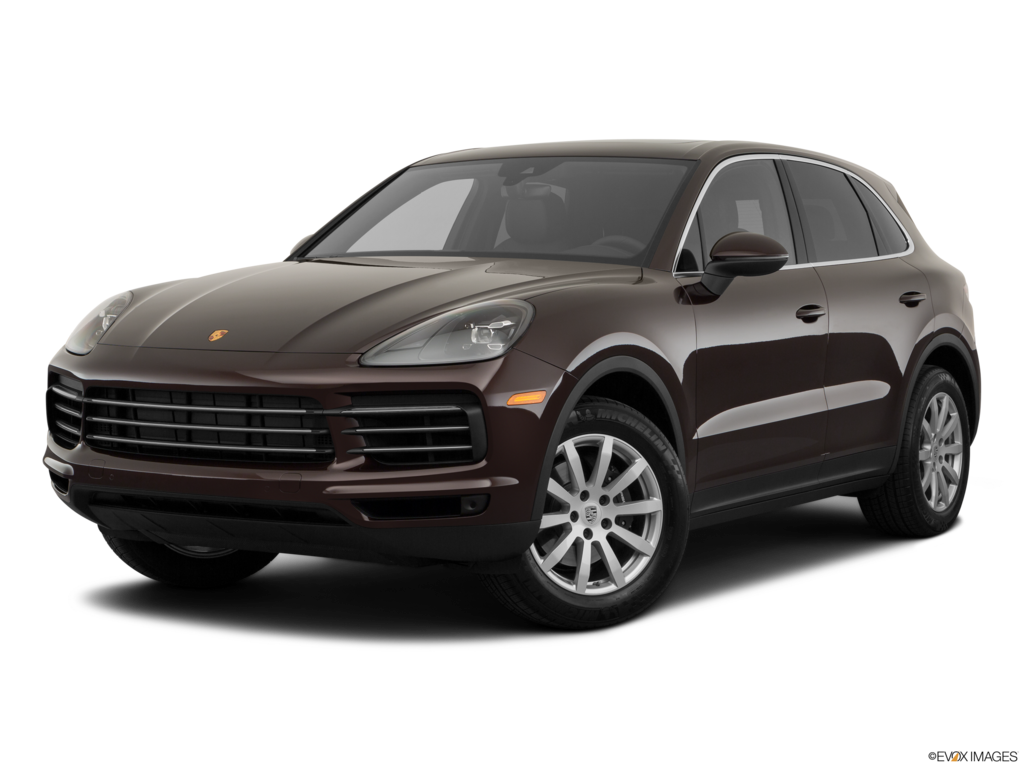 2021 porsche cayenne angled front