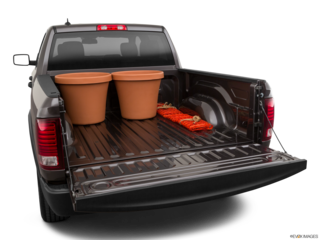 2021 ram 1500-classic cargo area with stuff