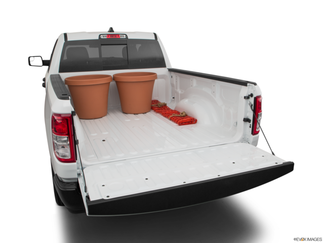 2021 ram 1500 cargo area with stuff