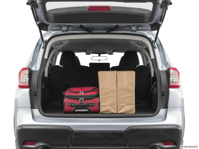 2021 subaru ascent cargo area with stuff