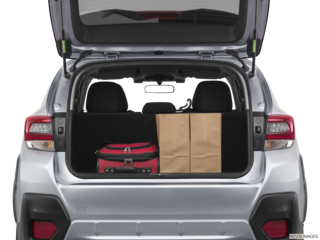 2021 subaru crosstrek cargo area with stuff