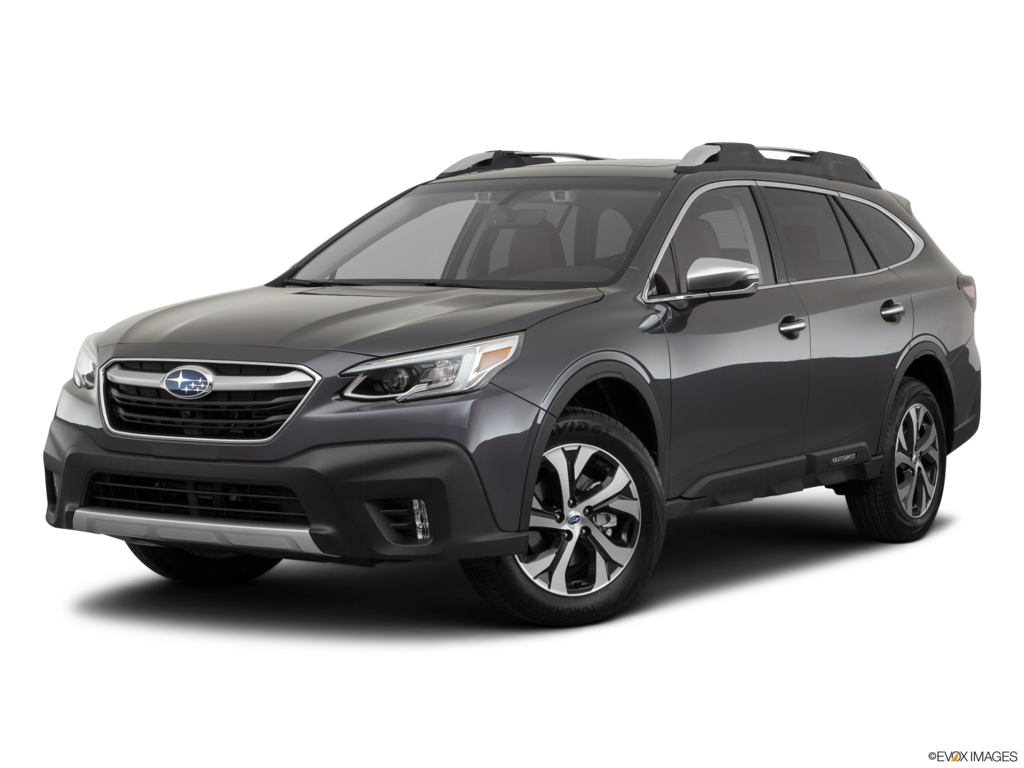 2021 subaru outback angled front