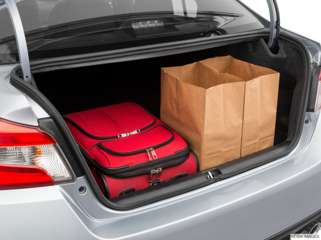 2021 subaru wrx cargo area with stuff