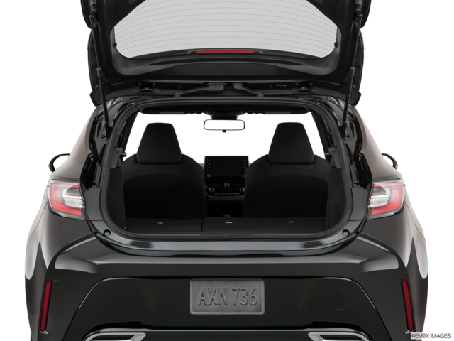2021 toyota corolla-hatchback cargo area empty
