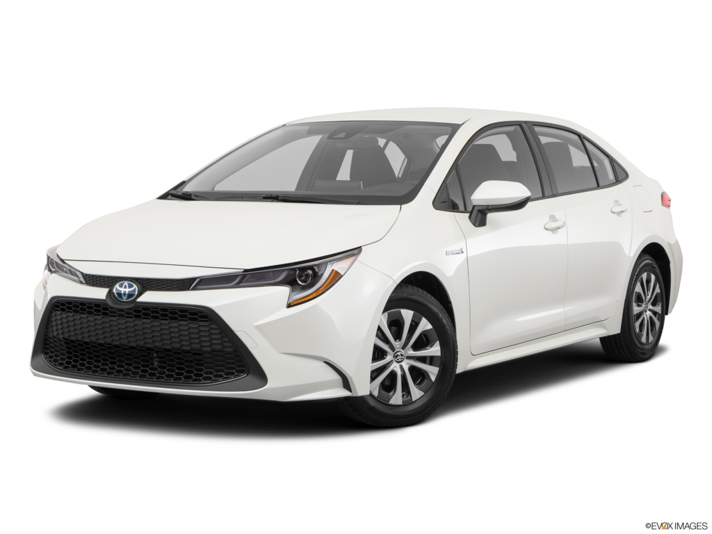 2021 toyota corolla-hybrid angled front