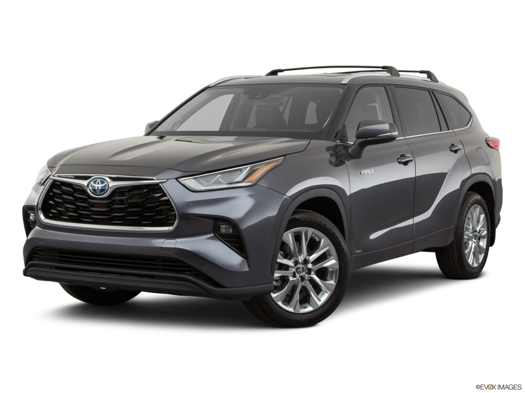 2021 toyota highlander-hybrid angled front