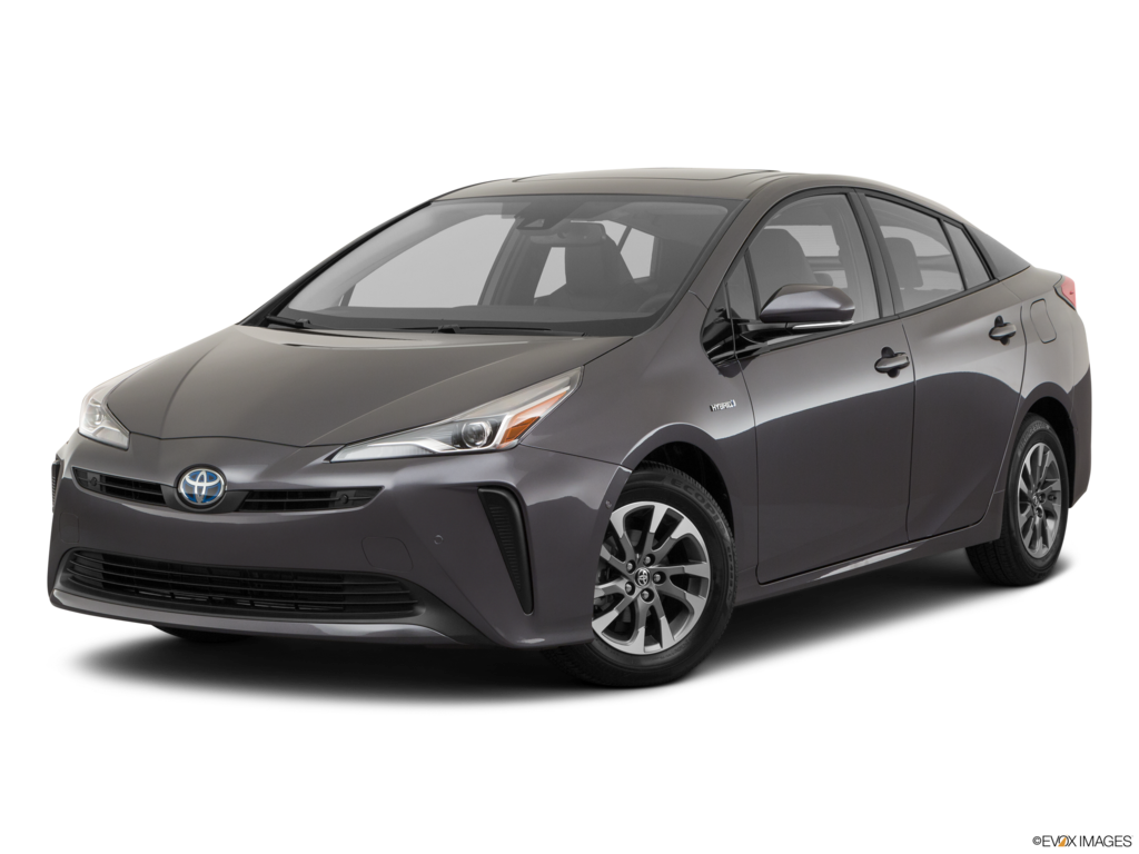 2021 toyota prius angled front
