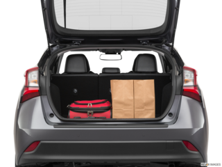 2021 toyota prius cargo area with stuff