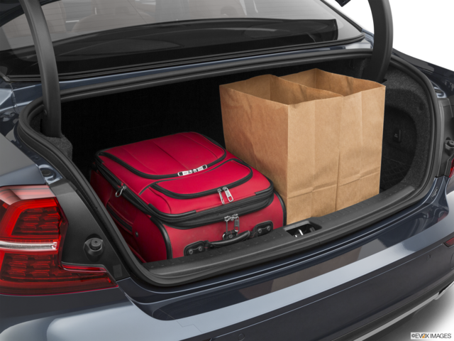 2021 volvo s60 cargo area with stuff