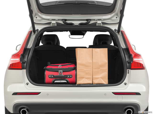 2021 volvo v60 cargo area with stuff